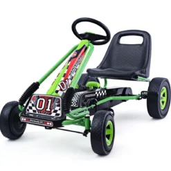 Pedal Gokart Racing Kinderauto Pedalfahrzeug Tretauto Gocart Sitzaußen