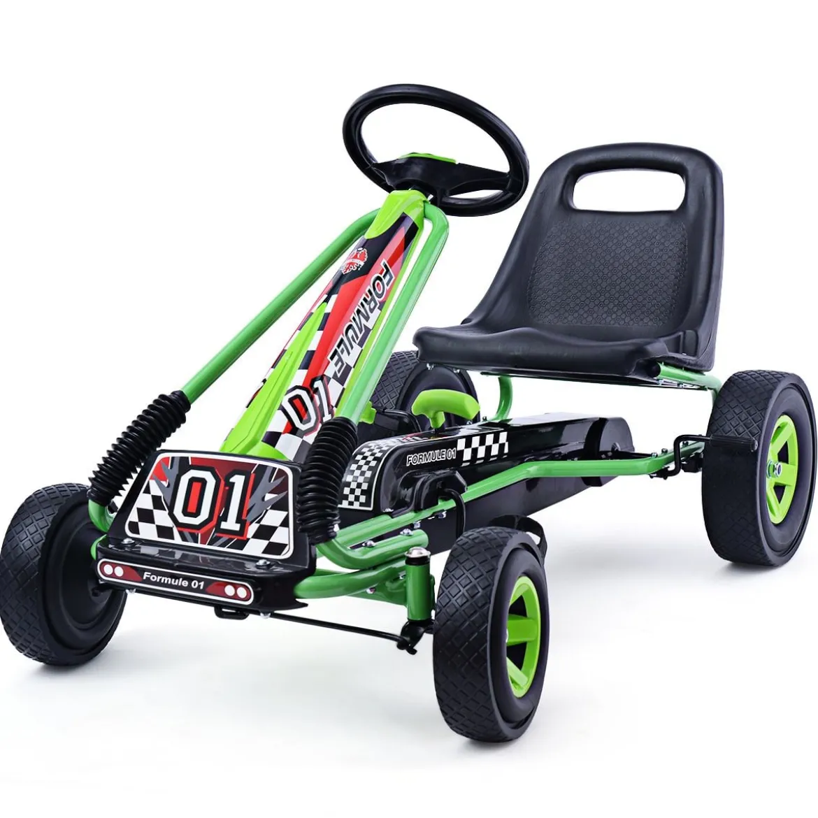 Pedal Gokart Racing Kinderauto Pedalfahrzeug Tretauto Gocart Sitzaußen