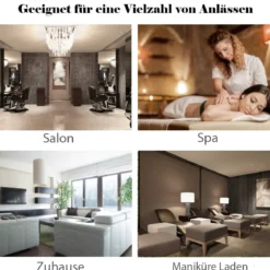 Pediküre Hocker mit Verstellbarer Sitzhöhe Fußhocker für Nagelpflege in Salons Spa Weiß