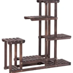 Pflanzenregal Blumenregal Blumenständer Pflanzentreppe 100x25x97cm