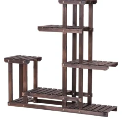 Pflanzenregal Blumenregal Blumenständer Pflanzentreppe 100x25x97cm