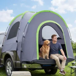 Pickup Truck Zelt für 4 Personen mit Abnehmbarem Regenschutz 168-177 cm Wasserfestes Campingzelt