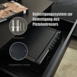 Pistolensafe Pistolensafe mit biometrischem Fingerabdrucks-Schloss & Passwort & Schlüssel Schwerer Stahl