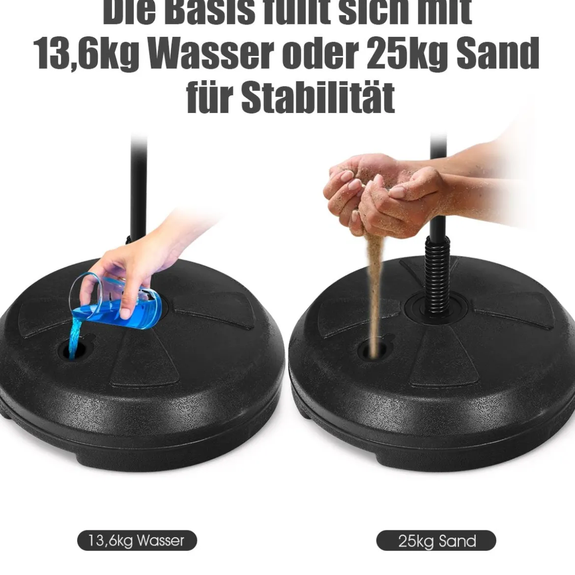 Punchingball 120-154cm höhenverstellbar Standboxball Boxsack Set Boxset Kinder