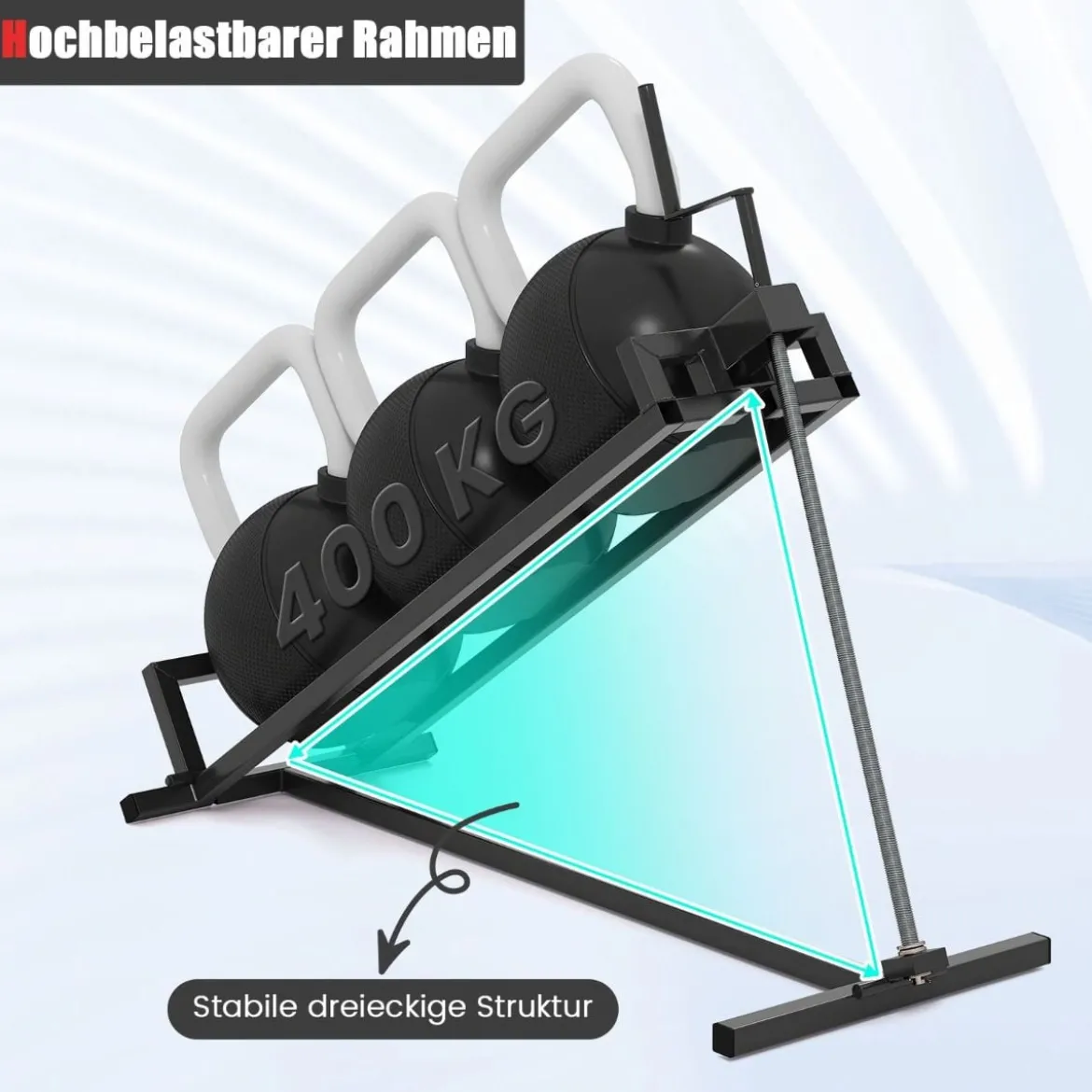 Rasentraktor Heber Hebevorrichtung bis 400 kg 50° Stufenlos Verstellbare Faltbare Hebebühne Schwarz