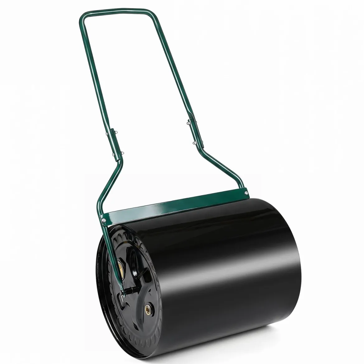 Rasenwalze aus Metall mit 60 L Füllvolumen & 50 cm Rollbreite Gartenwalze mit U-Griff 50 x 40 x 112 cm