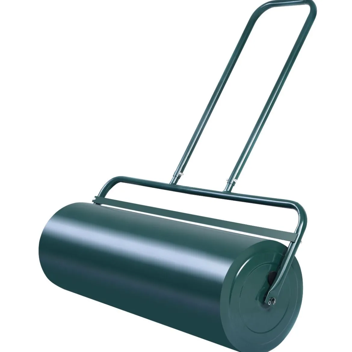 Rasenwalze 90cm Handwalze 63L Gartenwalze mit Schwerlasttrommel Rasenroller Grün