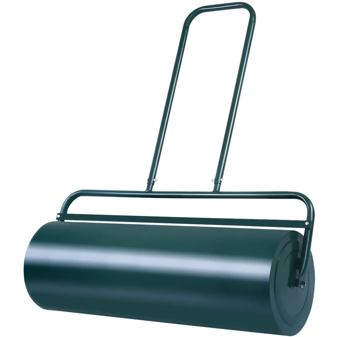 Rasenwalze 90cm Handwalze 63L Gartenwalze mit Schwerlasttrommel Rasenroller Grün