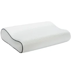 Rückstellschaum-Kopfkissen ergonomisches Stützkissen 56 x 35,5 x 10/13 cm Weiß