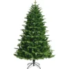 Realistischer Künstlicher Weihnachtsbaum mit 1808 PE & PVC Zweigen und Metallständer 180 cm