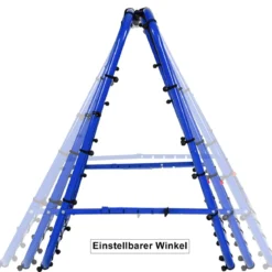 Rebounder für Fußball mit Verstellbaren Winkeln Doppelseitiges Fußballnetz Rückprallwand 100 x 100 cm