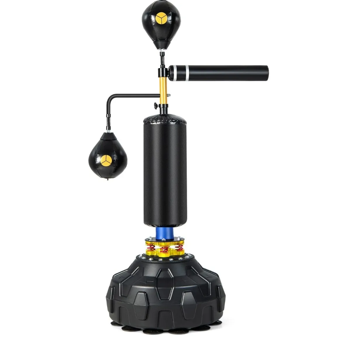 360 °Reflexstange mit 2 Speedbällen Stehend Punchingball Höhenverstellbarer Standboxsack
