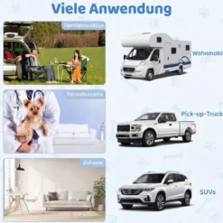 Reise-Hundebox Aluminium-Hundetransportbox mit abschließbarer Tür herausnehmbarer Trennwand Silber
