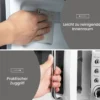 Retro Aufsatzmikrowellenofen mit 5 Mikrowellenleistungsstufen Weiß