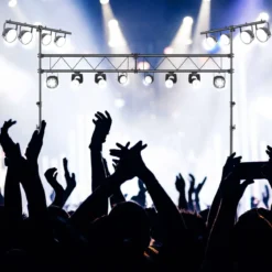 Robustes DJ-Lichtstativ aus Metall mit einstellbarer Höhe einziehbaren T-Stangen Stativständern Schwarz