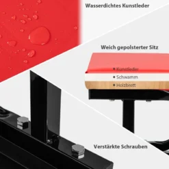 Rollender Werkstatthocker mit Werkzeugablage 150 kg Tragfähigkeit