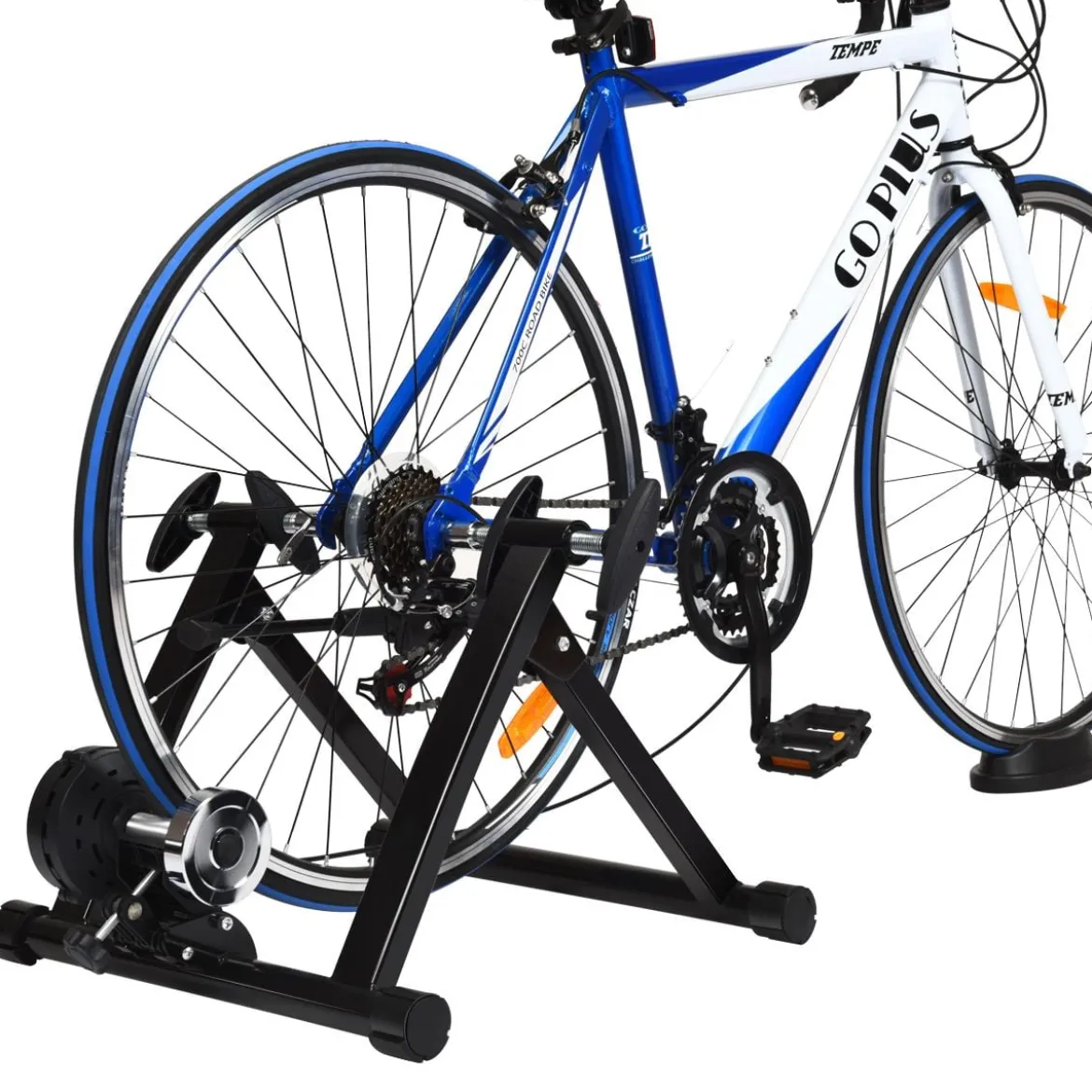Rollentrainer Cycletrainer Fahrradtrainer mit 8 Widerstandsstufen Indoor Stahl