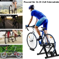 Rollentrainer Cycletrainer Fahrradtrainer mit 8 Widerstandsstufen Indoor Stahl