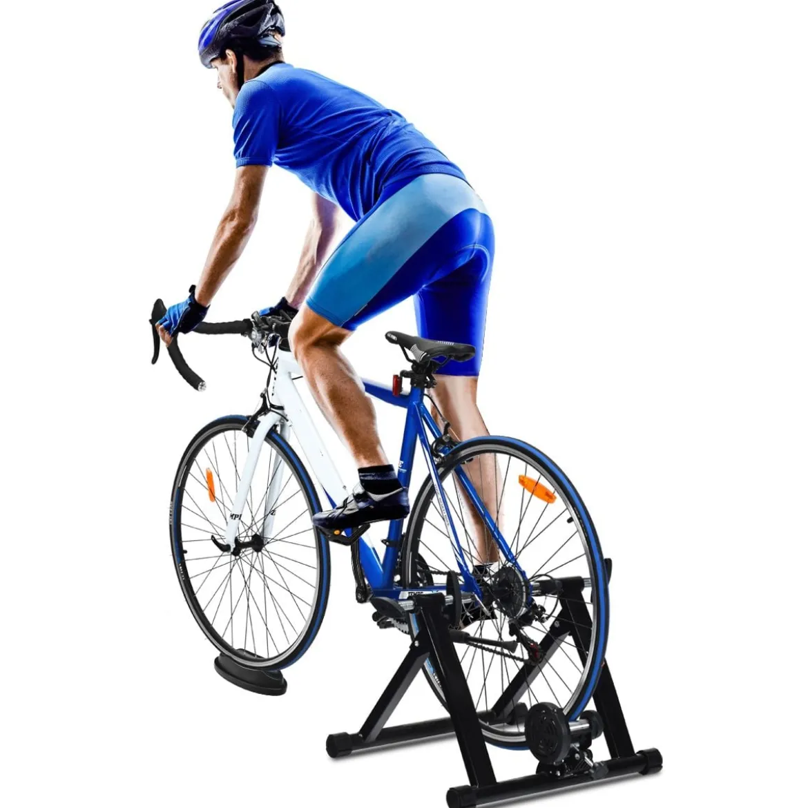Rollentrainer Cycletrainer Fahrradtrainer mit 8 Widerstandsstufen Indoor Stahl