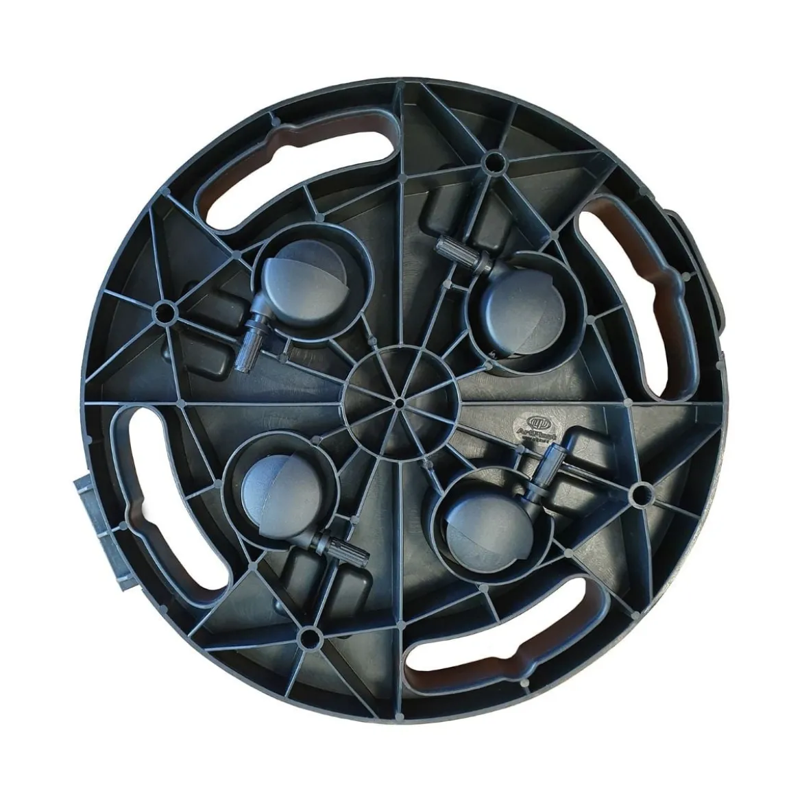 Runder Umzugswagen Schwerlast-Pflanzenständer mit 4 Universalrollen bewegliche Plattformrolle für Möbel 30 x 28 x 7 cm