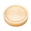 Rund Hölzern Käsebrett & Messer Service-set Käseset Käseplatte Holz und 4tlg Besteck