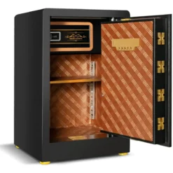 Safe Tresor 42,5 L Schranktresor Stahl-Heimsafe mit Digitaler Tastatur und Schlüsselschloss