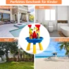 Sandkastentisch 2-in-1 Strandspielzeug Set mit Sandschaufel 46 x 46 x 66 cm