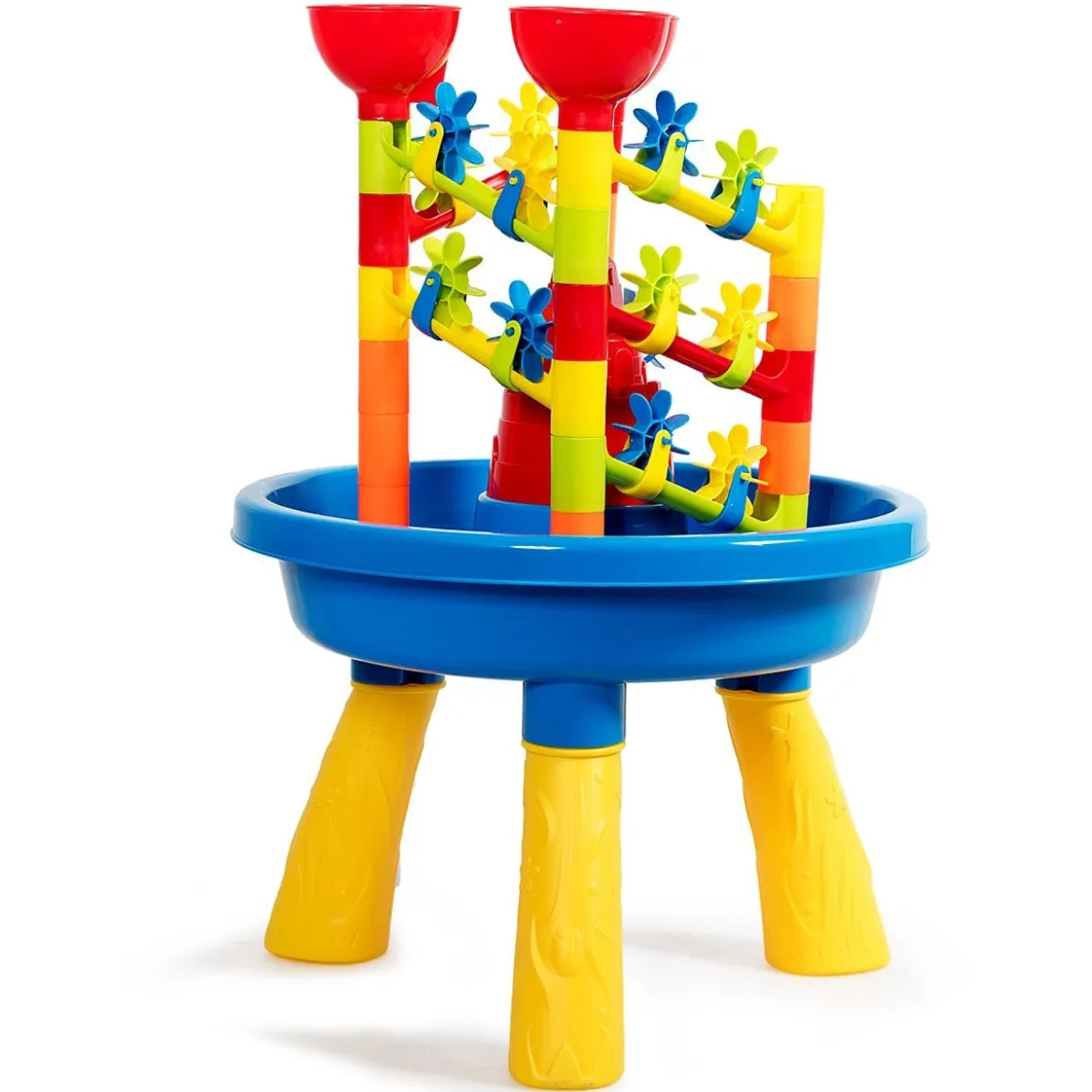 Sandkastentisch 2-in-1 Strandspielzeug Set mit Sandschaufel 46 x 46 x 66 cm