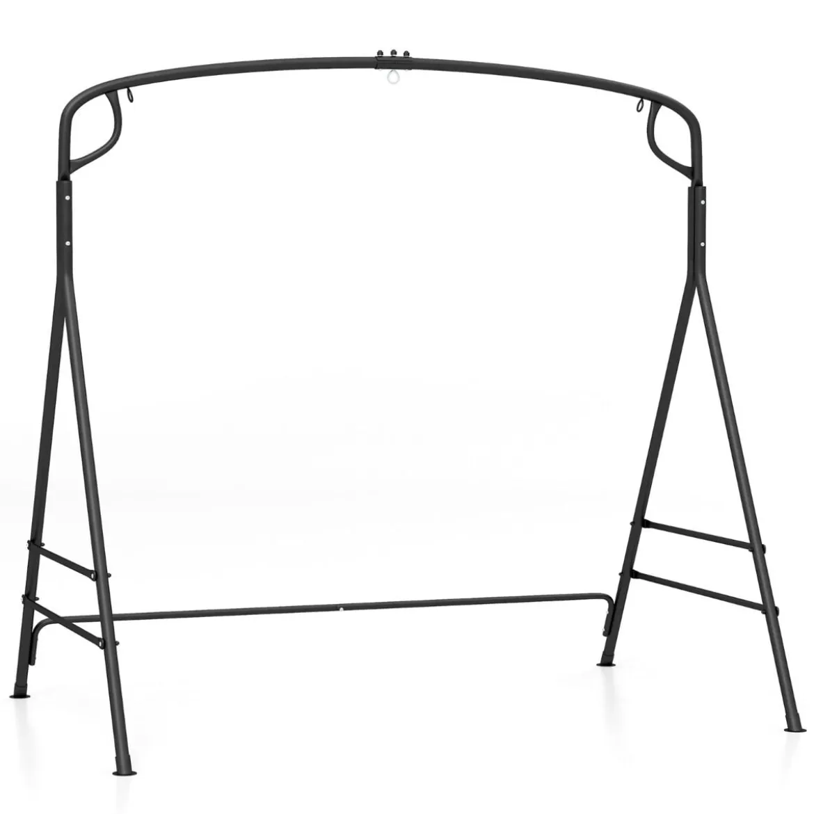 Schaukelgestell aus Metall mit Zusätzlichen Seitenstangen & 2-Ring-Design 170 x 118 x 165 cm