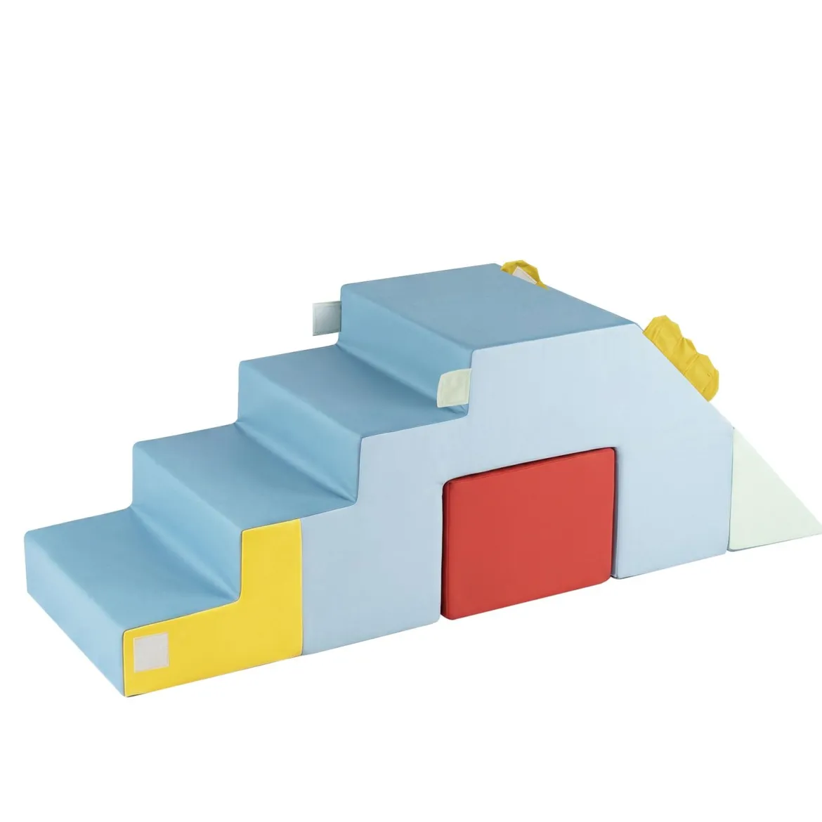 Schaumstoff Bausteine für Kinder Kleinkind-Klettergerüst mit Rutsche & Treppe Weiche Kletterspielzeug Bunt
