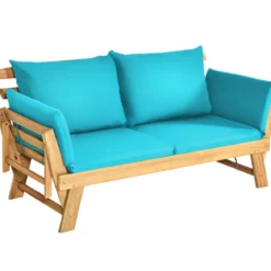 Schlafsofa für die Terrasse Tagesbett aus Akazienholz 198 x 75 x 75 cm