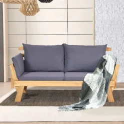 Schlafsofa für die Terrasse Tagesbett aus Akazienholz 198 x 75 x 75 cm