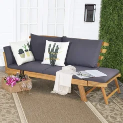 Schlafsofa für die Terrasse Tagesbett aus Akazienholz 198 x 75 x 75 cm