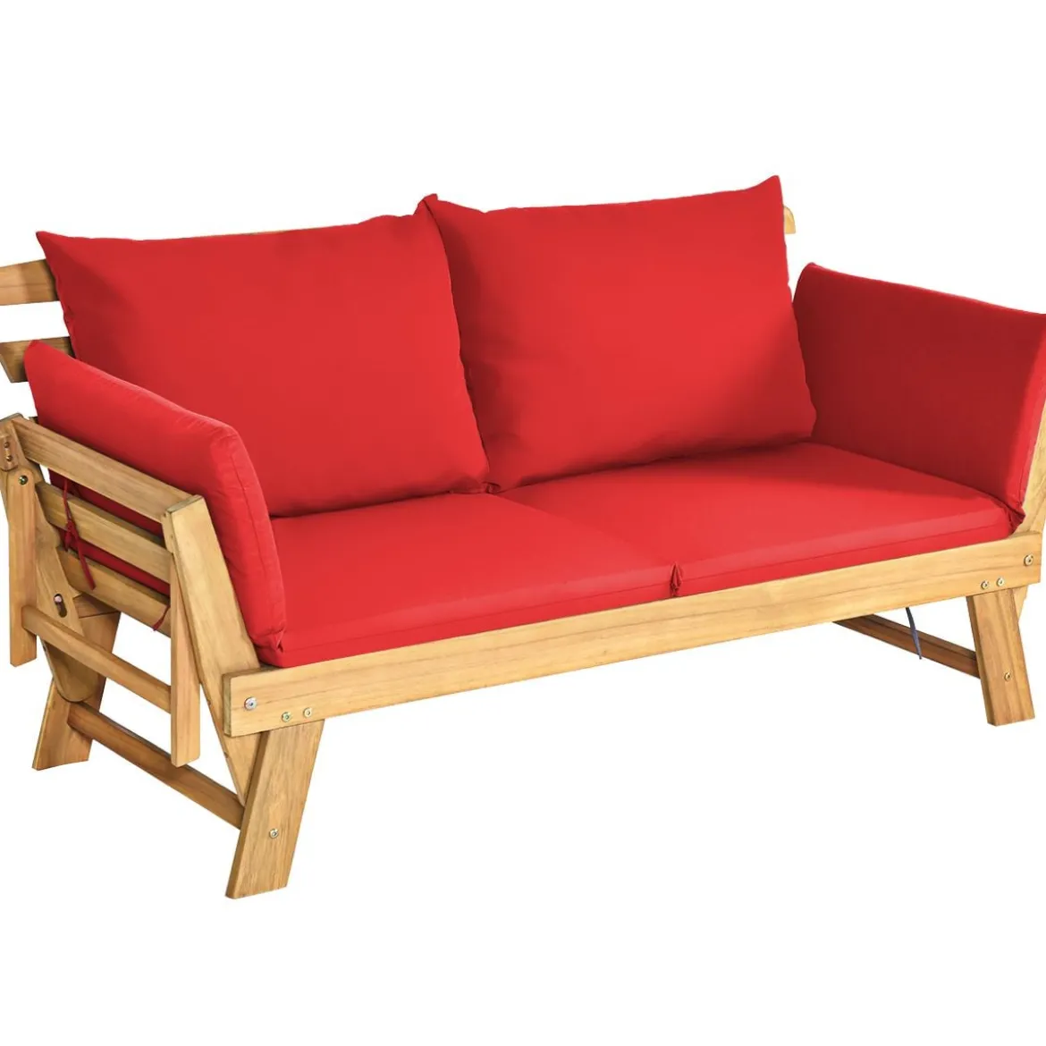 Schlafsofa für die Terrasse Tagesbett aus Akazienholz 198 x 75 x 75 cm