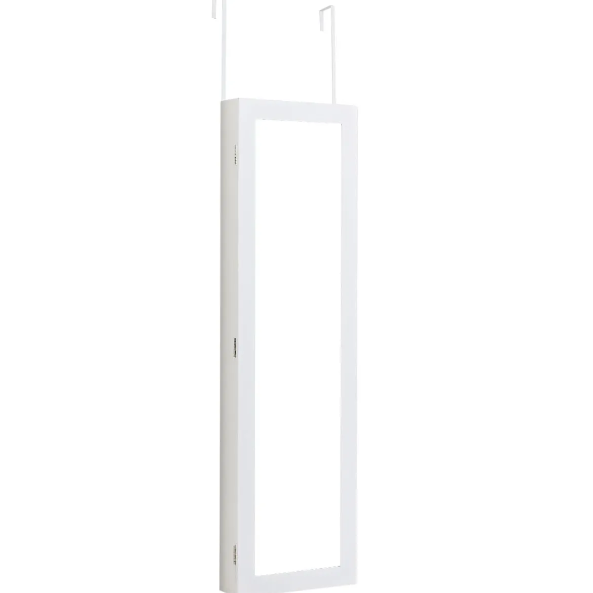Schmuckschrank Spiegelschrank Wandspiegel Weiß 31,5 x 8,7 x 110 cm