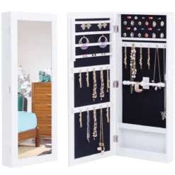 Schmuckschrank Spiegelschrank Jewelry Hängeschrank Wandmontage Wandspiegel