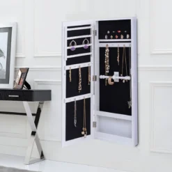 Schmuckschrank Spiegelschrank Jewelry Hängeschrank Wandmontage Wandspiegel