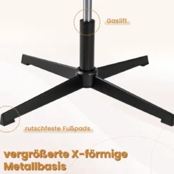 Schneidersitz Stuhl Drehstuhl ohne Armlehnen Schreibtischstuhl mit breiter Sitzfläche