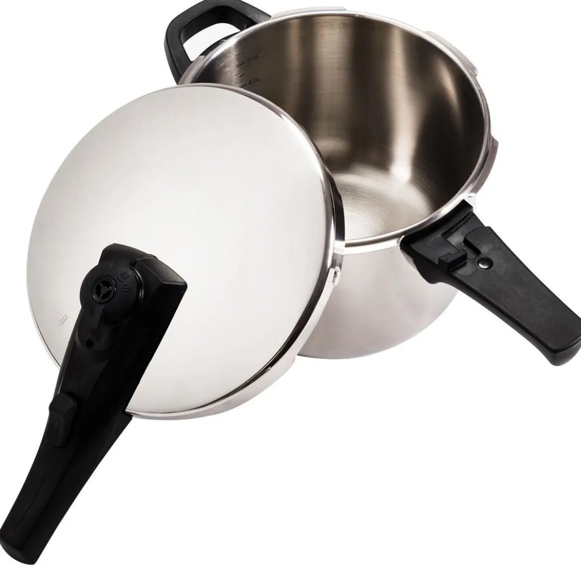 Schnellkochtopf 6 L Pressure Cooker Dampfkochtopf mit Sicherheitsventil Edelstahl 42,5 x 24,8 x 23 cm