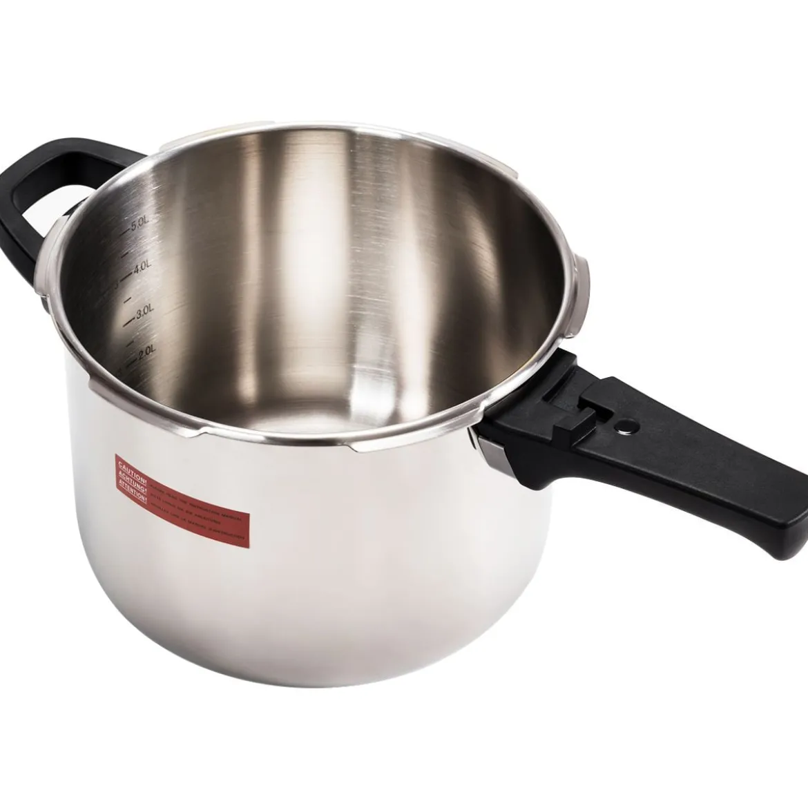 Schnellkochtopf 6 L Pressure Cooker Dampfkochtopf mit Sicherheitsventil Edelstahl 42,5 x 24,8 x 23 cm