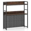 Schreibtischregal mit Stecktafel & Metallrahmen Tischregal Schreibtisch Aufsatzregal Bücherregal