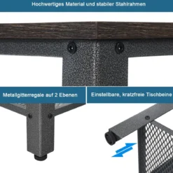 Schuhregal Schuhbank Schuhständer mit 2 Schuhablage und Sitzfläche Grau 73 x 30 x 45 cm
