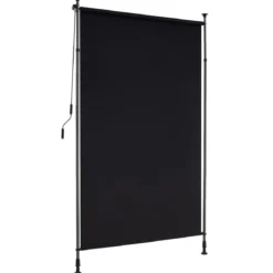 Senkrechtmarkise Außen Vertikalmarkise 250 x 220-310 cm Höhenverstellbar & Ausziehbar Sonnenschutz