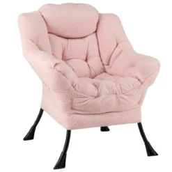 Sessel mit Armlehnen & Seitentasche & Fußstütze & Hocker Relaxsessel Loungesessel Fernsehsessel