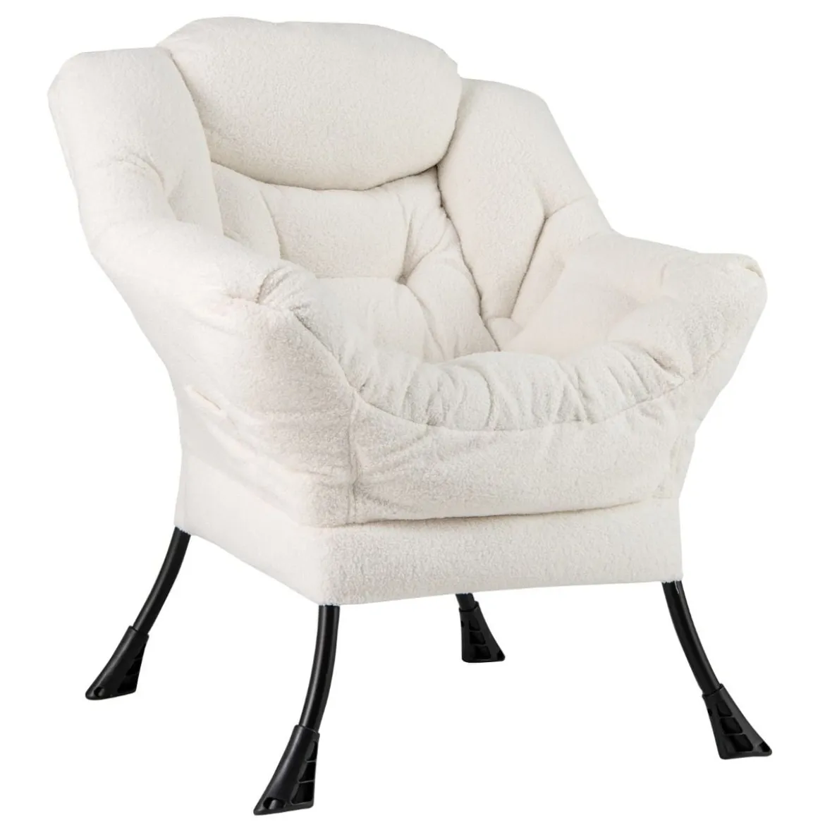 Sessel mit Armlehnen & Seitentasche & Fußstütze & Hocker Relaxsessel Loungesessel Fernsehsessel