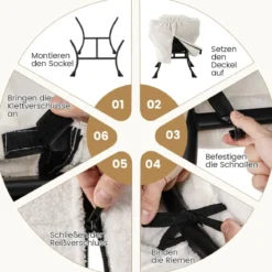 Sessel mit Armlehnen & Seitentasche & Fußstütze & Hocker Relaxsessel Loungesessel Fernsehsessel