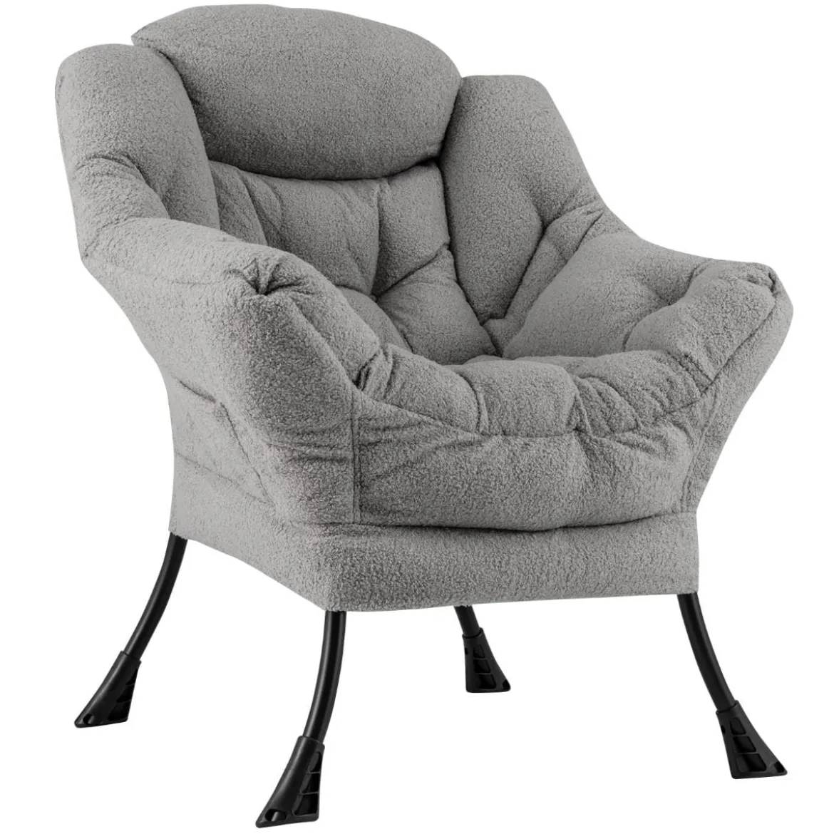 Sessel mit Armlehnen & Seitentasche & Fußstütze & Hocker Relaxsessel Loungesessel Fernsehsessel