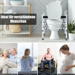 Sicherheitsschiene für die Toilette mit einstellbarer Höhe & Breite für Senioren