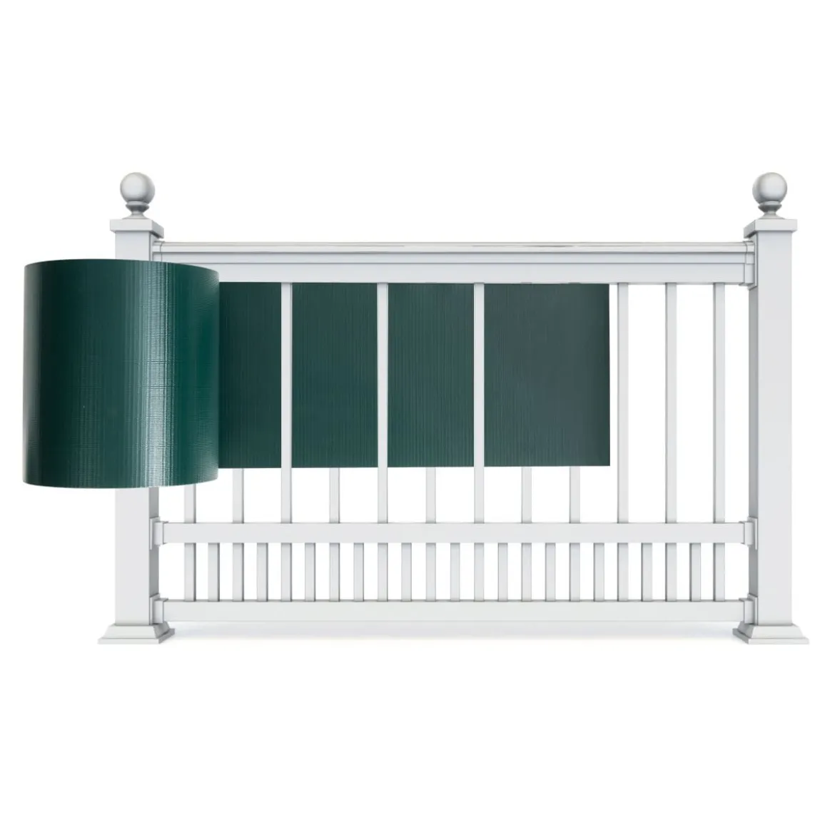 Sichtschutzfolie Zaunblende PVC Zaunfolie Gartenzaun Abdeckung Sichtschutz Windschutz 35 m x 19 cm Dunkelgrün