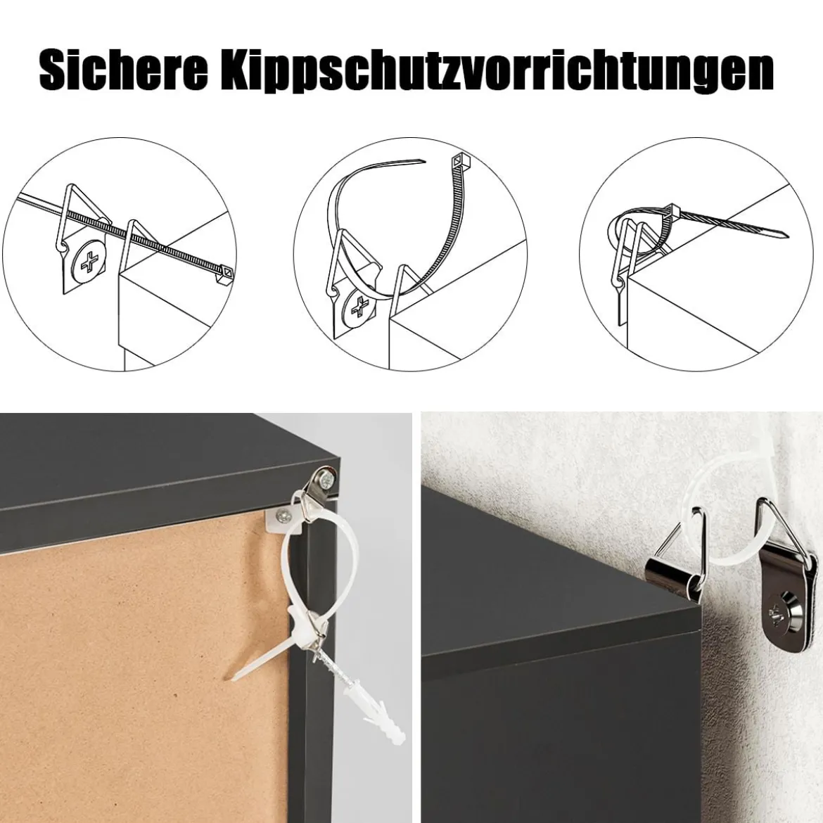 Sideboard Buffetschrank Buffet Anrichte Moderne Kommode für Wohnzimmer